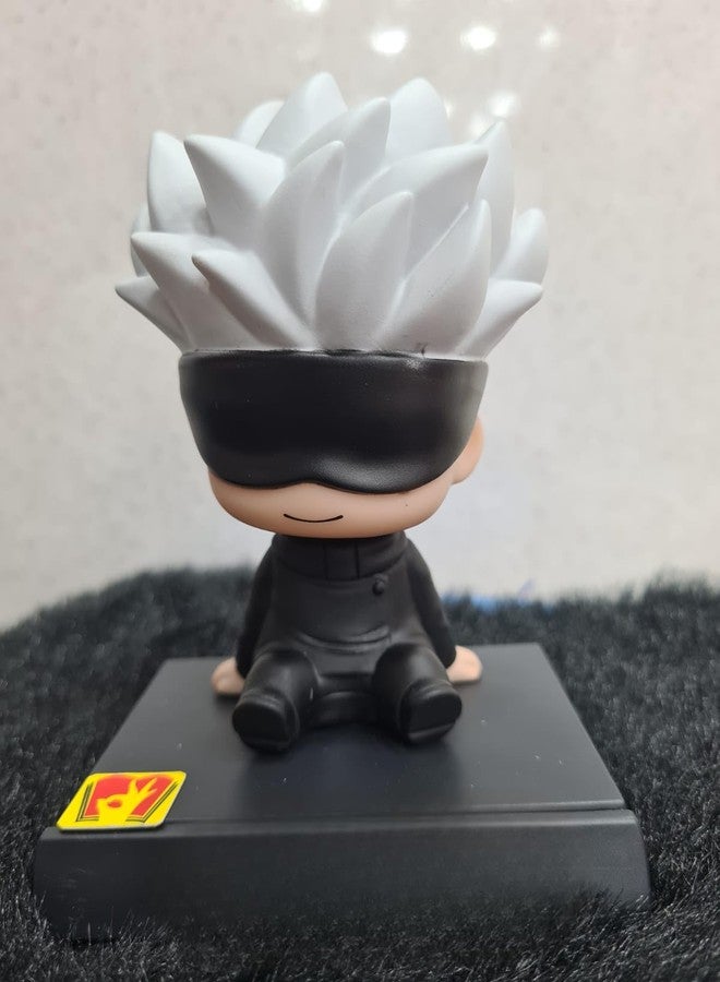 سلسلة مفاتيح مميزة، مجسم هزاز للوحة القيادة في السيارة مع حامل للهاتف المحمول، ديكور منزلي ومكتبي (JUJUSTU KISEN)